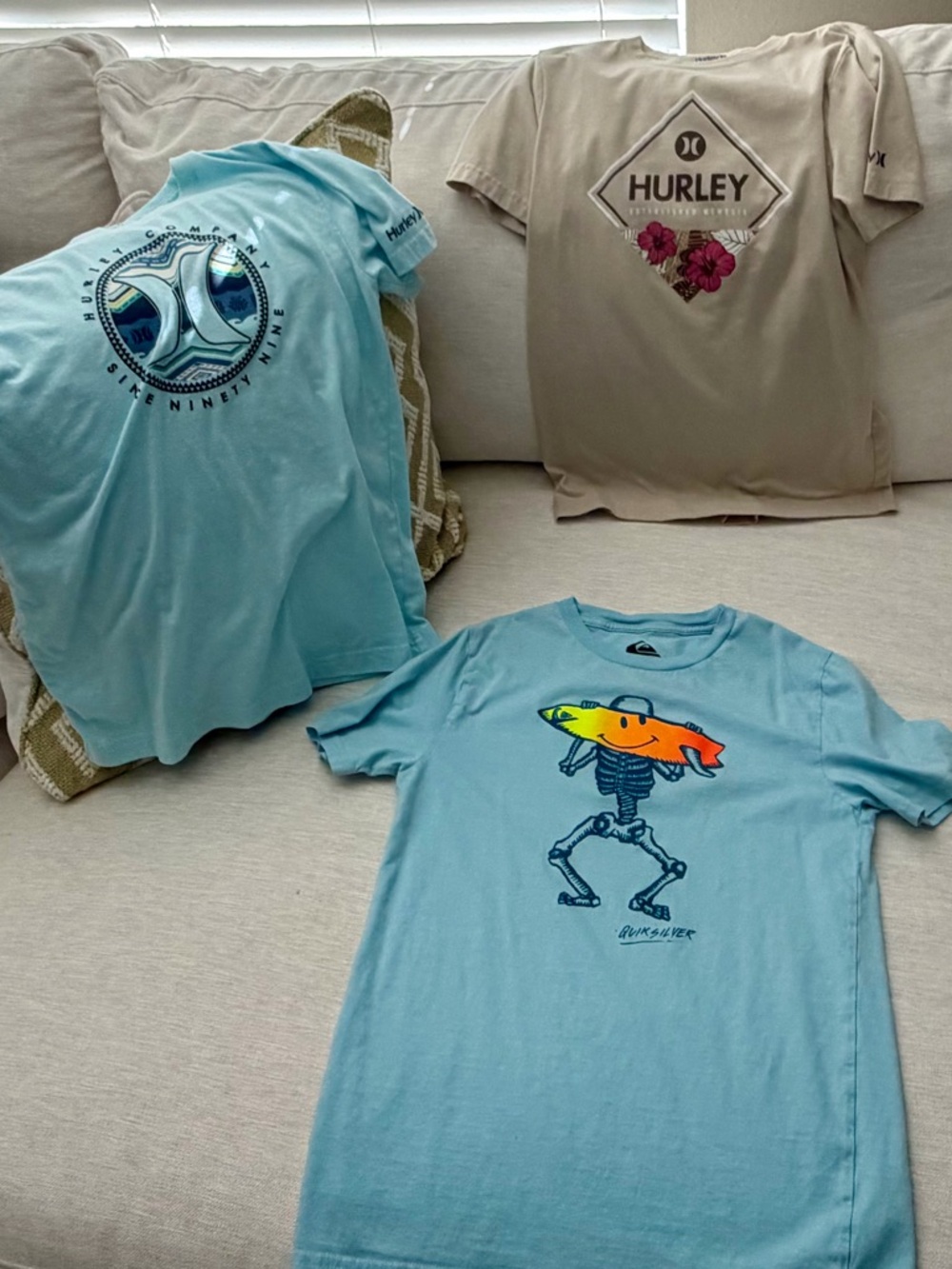 Hurley Short Sleeve Tees- Three total